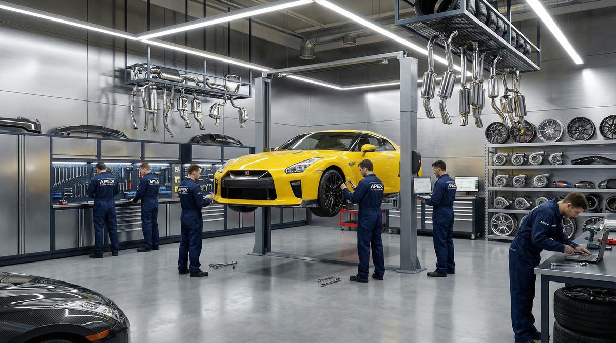 黑料汽车改装车间